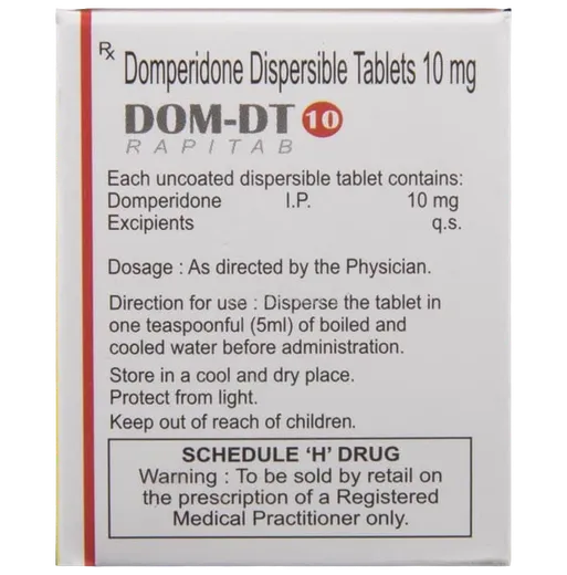 dom dt 10mg tablet 10's